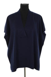 Pull Allude Marine en Laine, taille S - Seconde Main