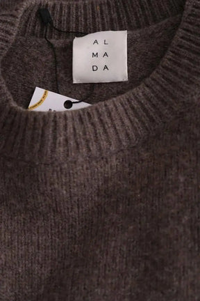 Pull Almada Label Marron en Laine