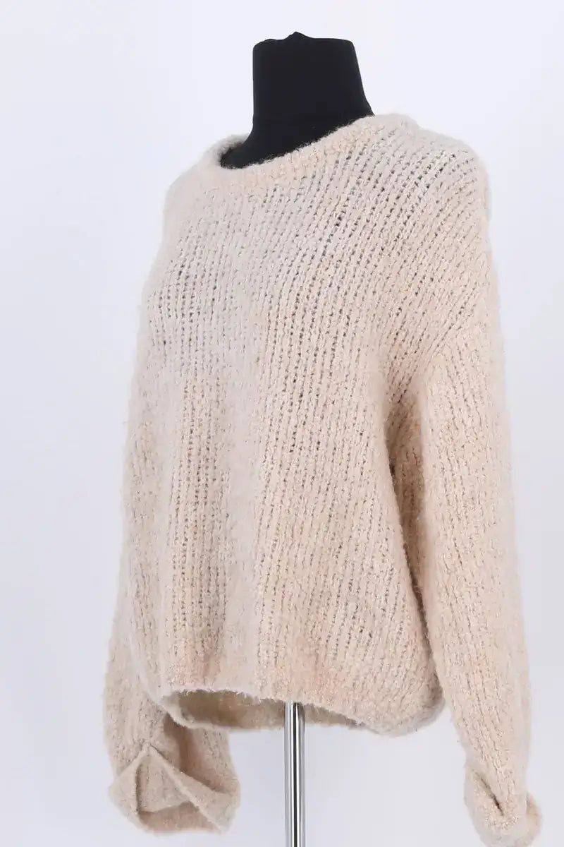 Pull American Vintage Beige en Laine