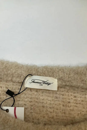 Pull American Vintage Beige en Laine