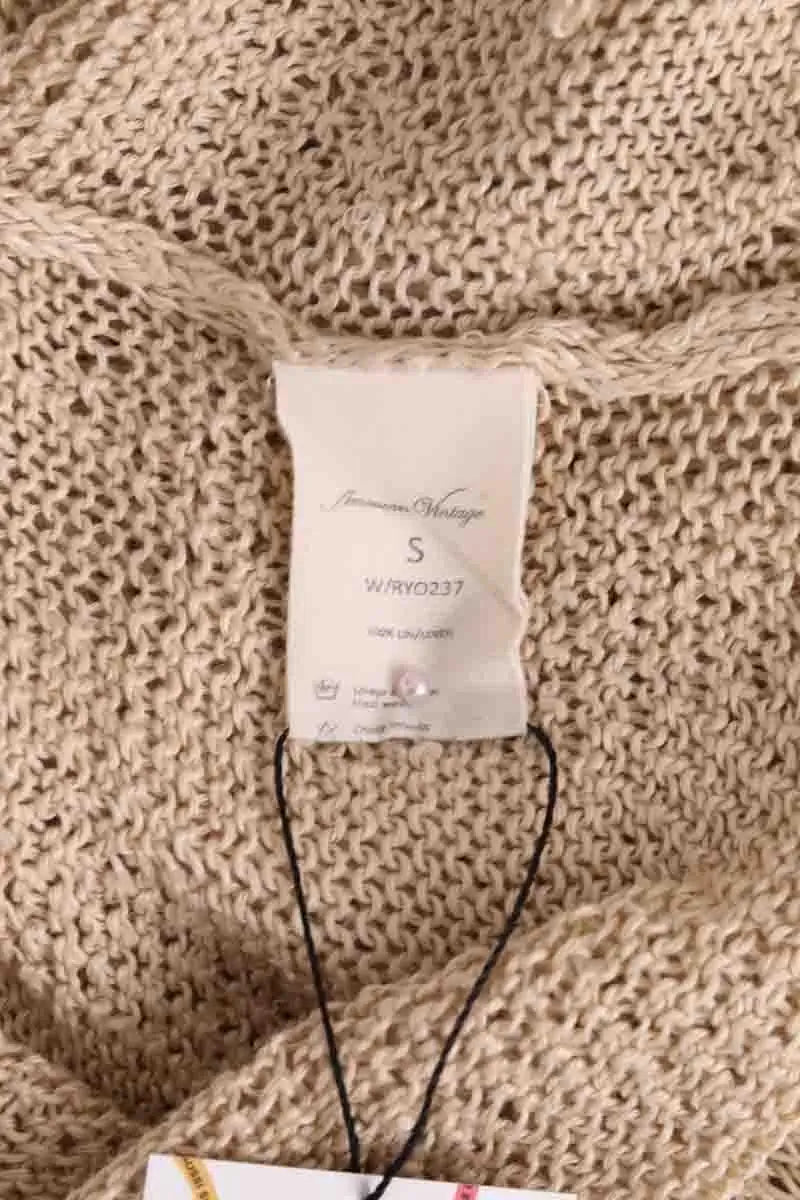 Pull American Vintage Beige en Lin