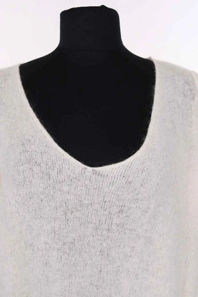 Pull American Vintage Blanc en Laine