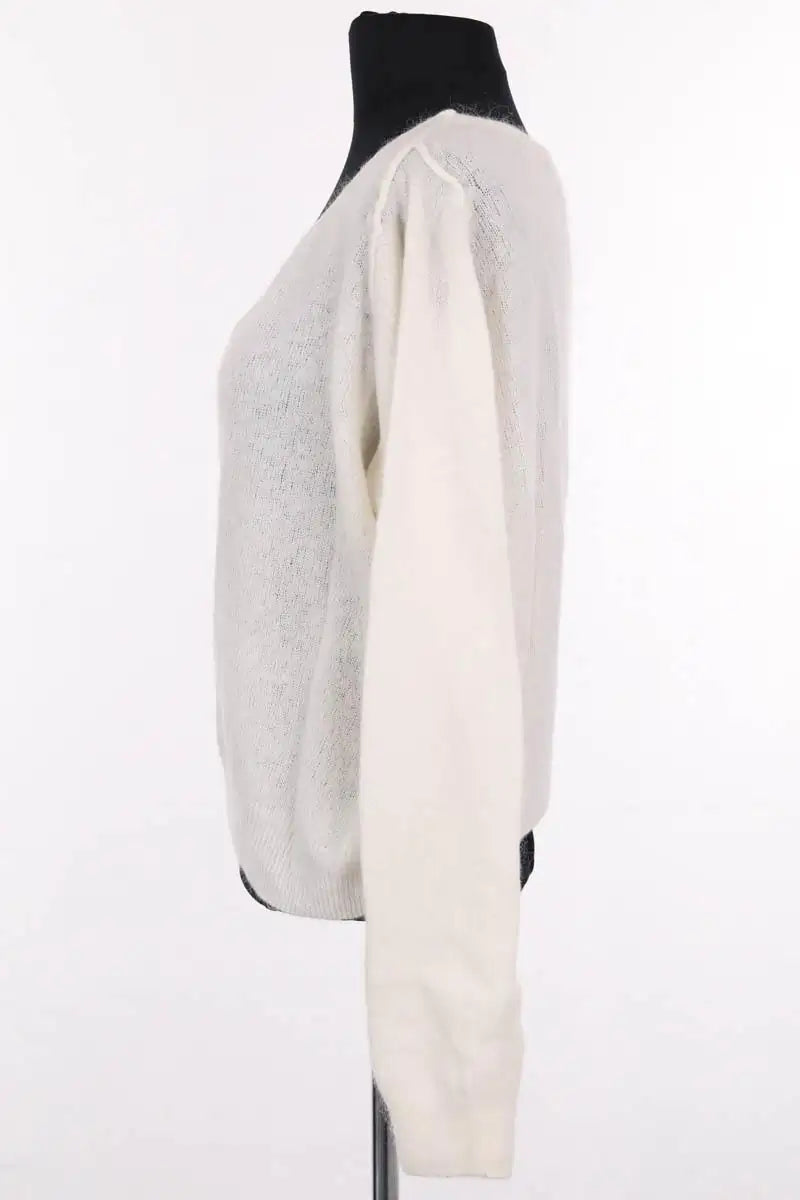 Pull American Vintage Blanc en Laine