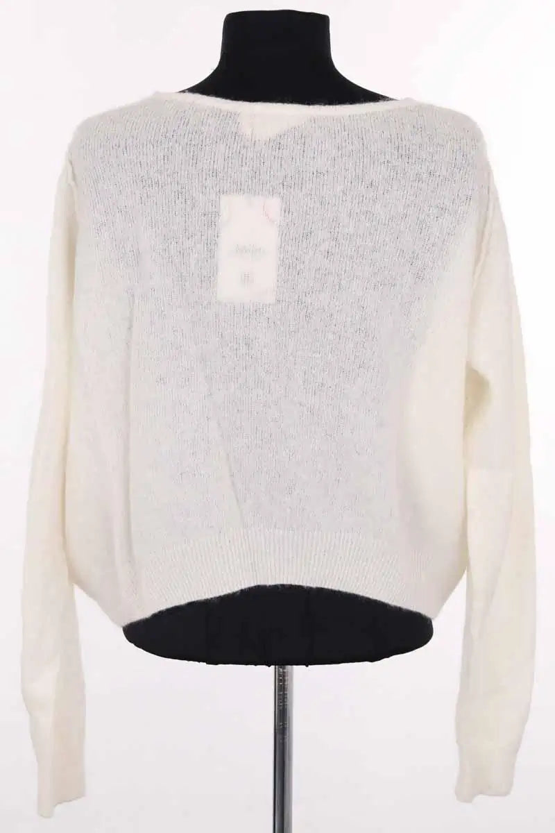 Pull American Vintage Blanc en Laine