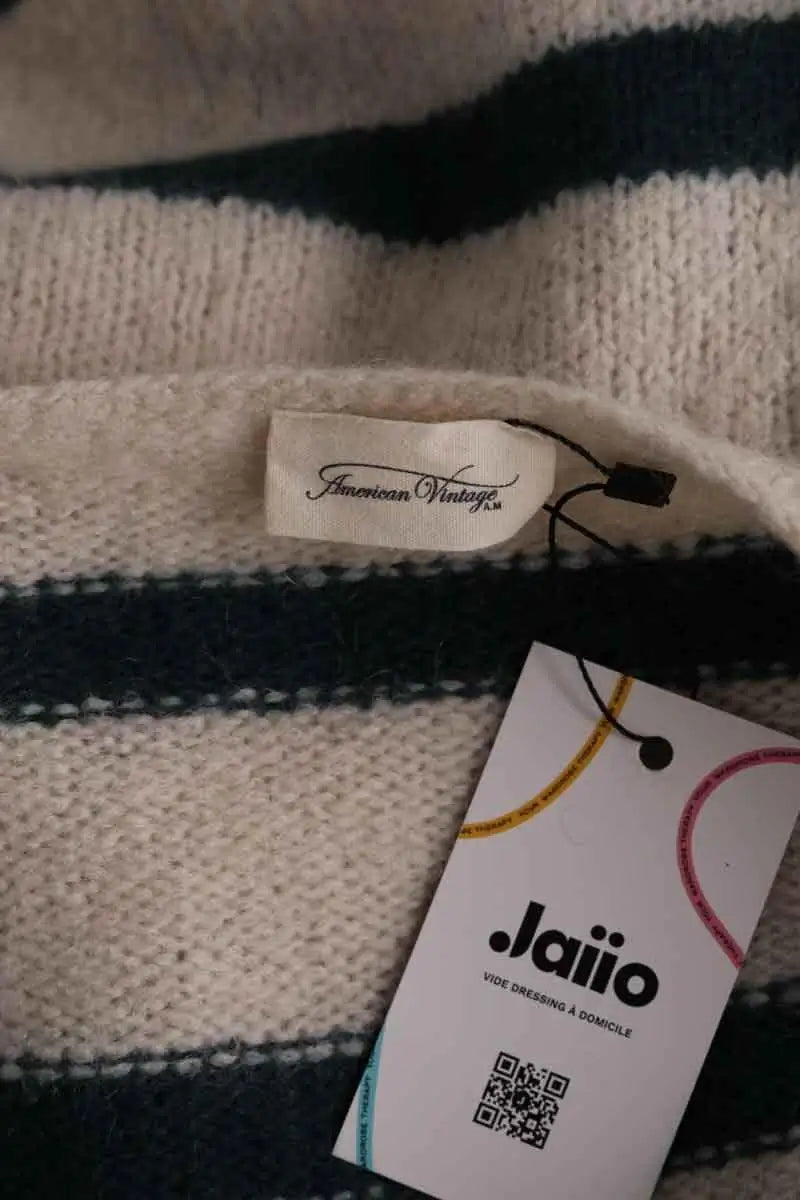 Pull American Vintage Ecru en Laine