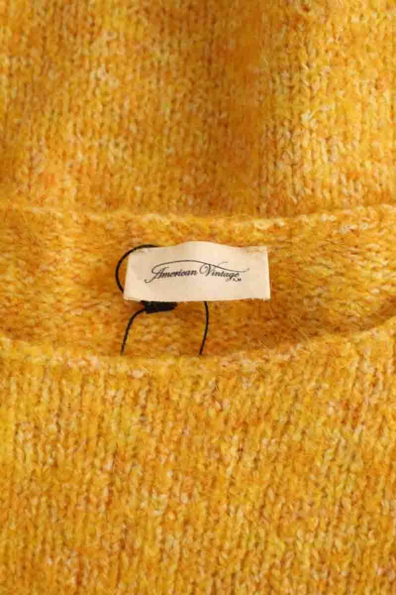 Pull American Vintage Jaune en Laine