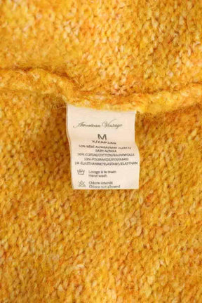 Pull American Vintage Jaune en Laine