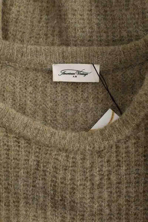 Pull American Vintage Kaki en Laine