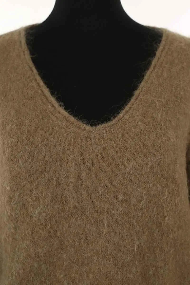Pull American Vintage Marron en Laine