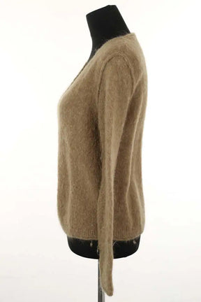 Pull American Vintage Marron en Laine