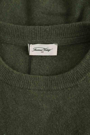 Pull American Vintage Vert en Laine