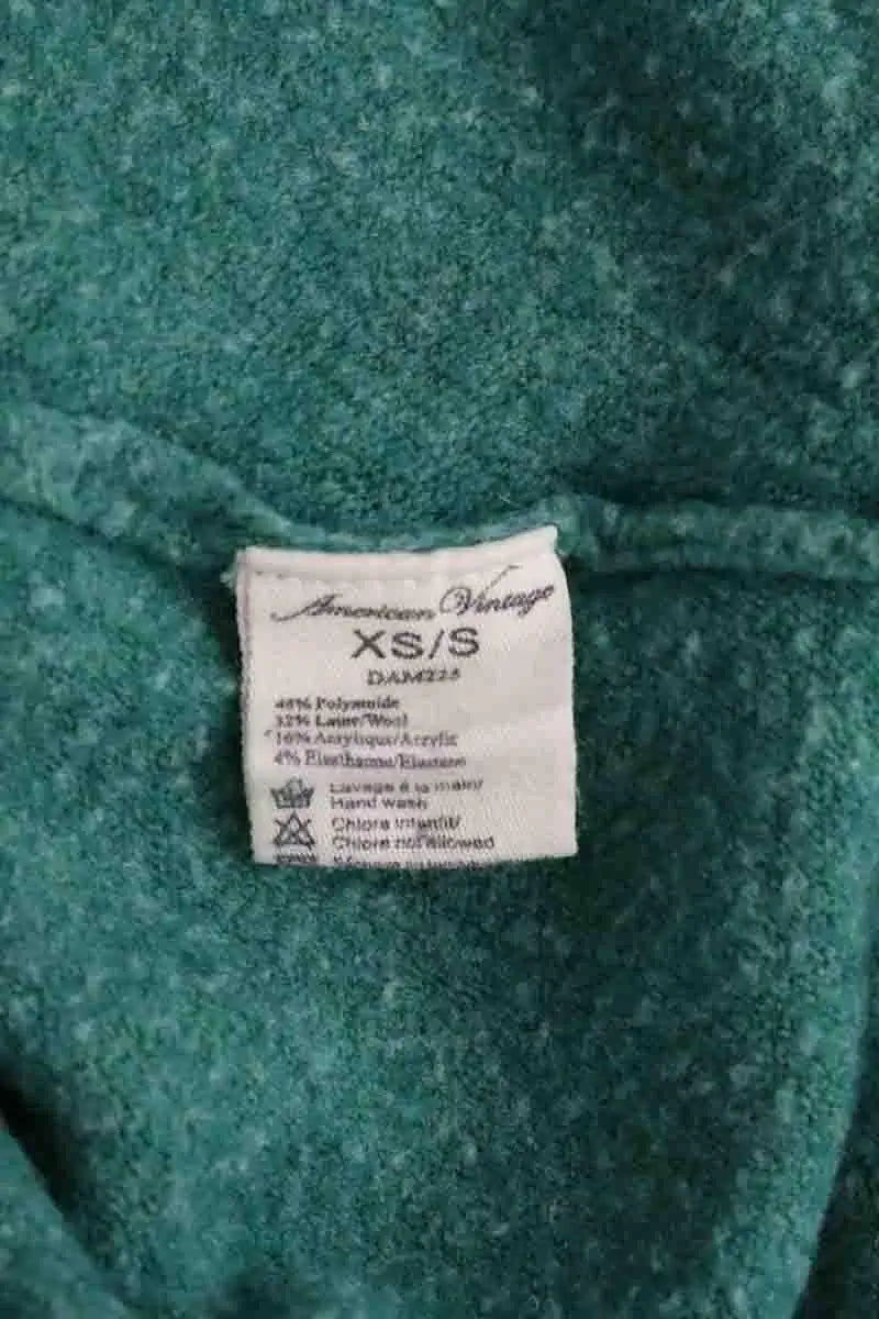 Pull American Vintage Vert en Synthétique