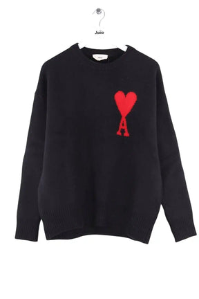 Pull Ami Noir en Laine, taille XL - Seconde Main