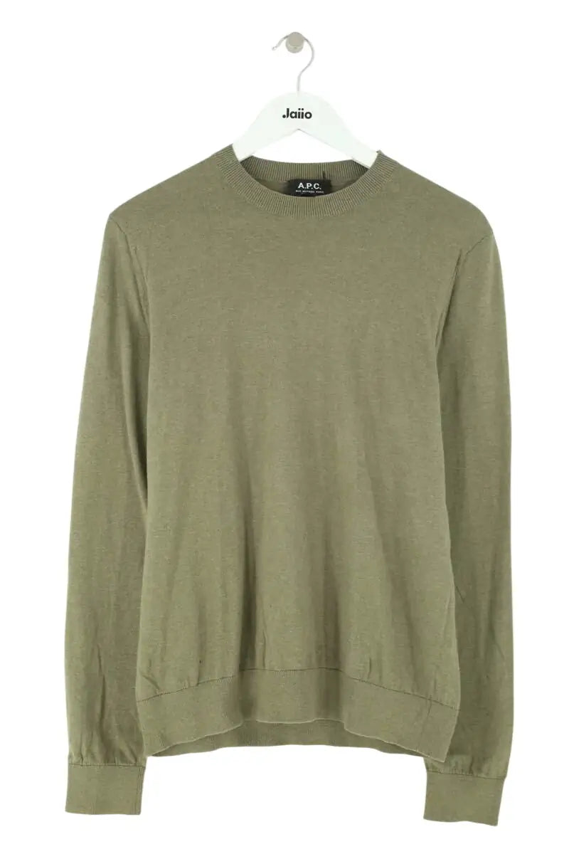Pull APC Kaki en Coton, taille M - Seconde Main