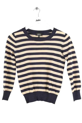 Pull APC Marine en Laine, taille XS - Seconde Main