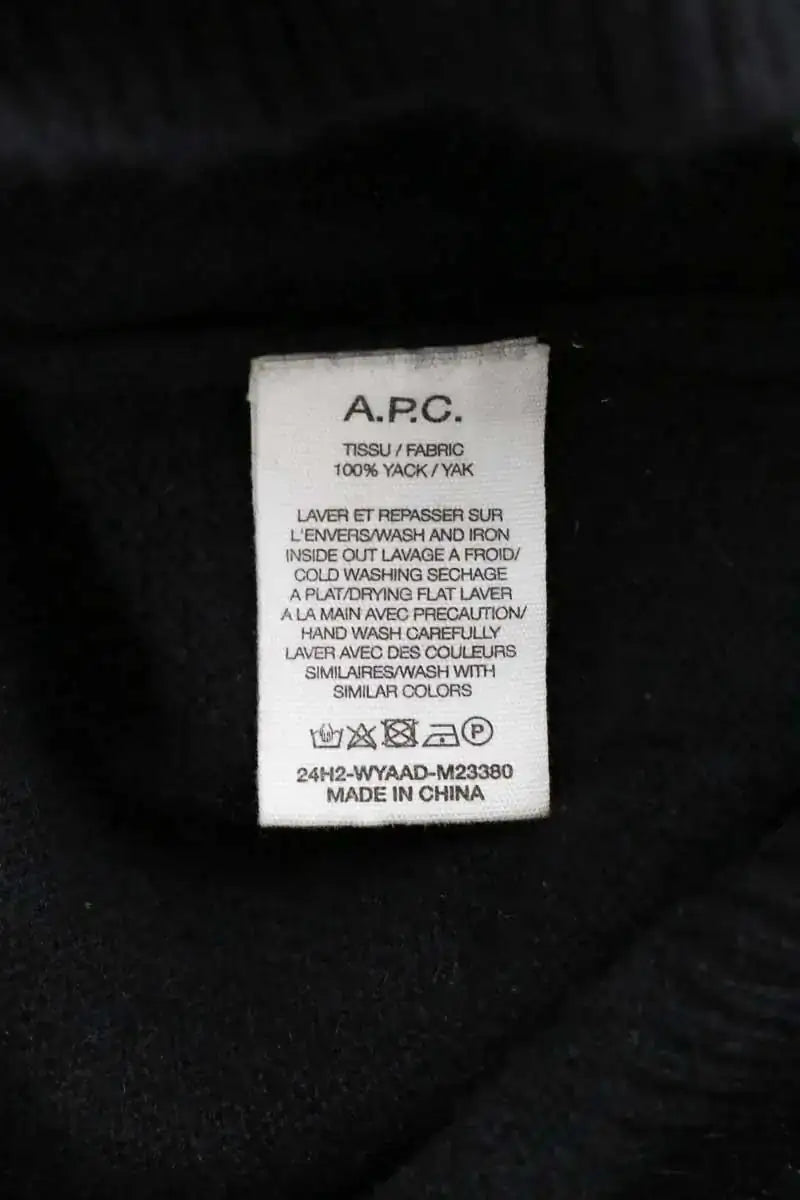 Pull APC Noir en Laine