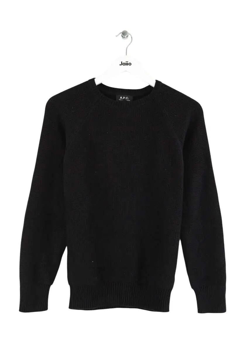 Pull APC Noir en Laine, taille XS - Seconde Main