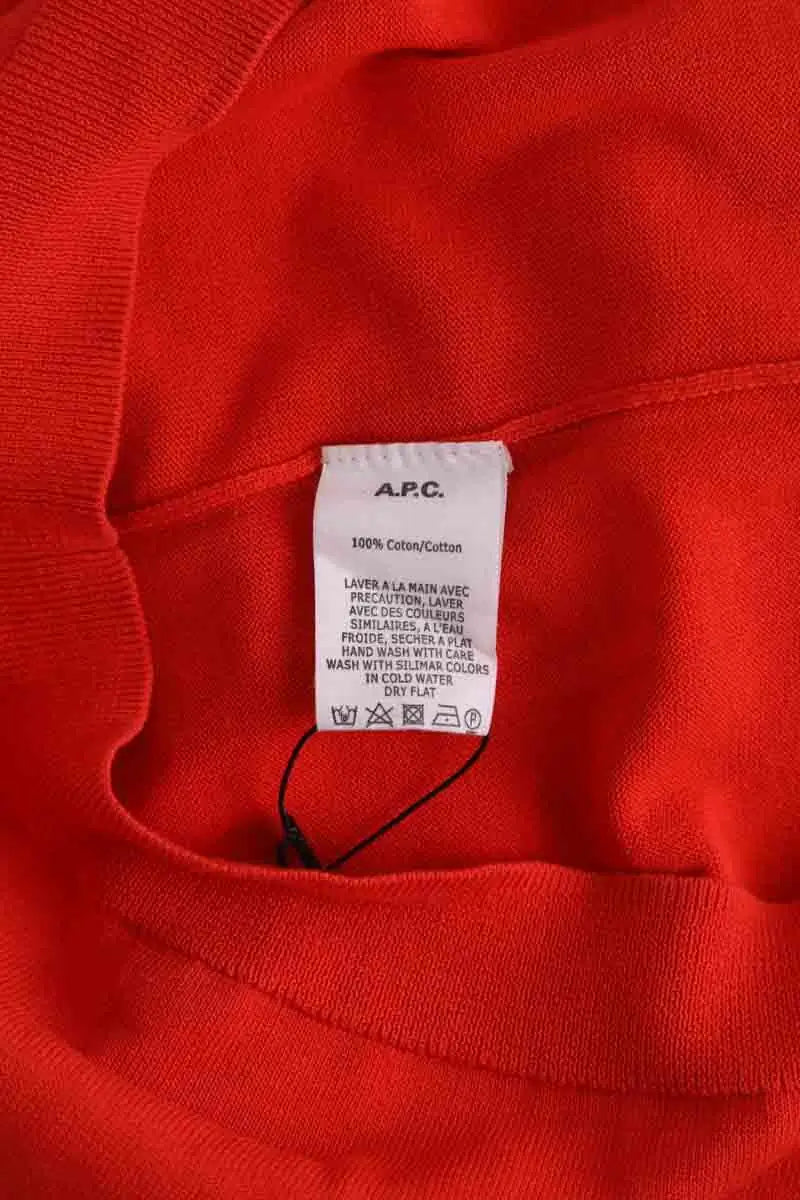 Pull APC Orange en Coton