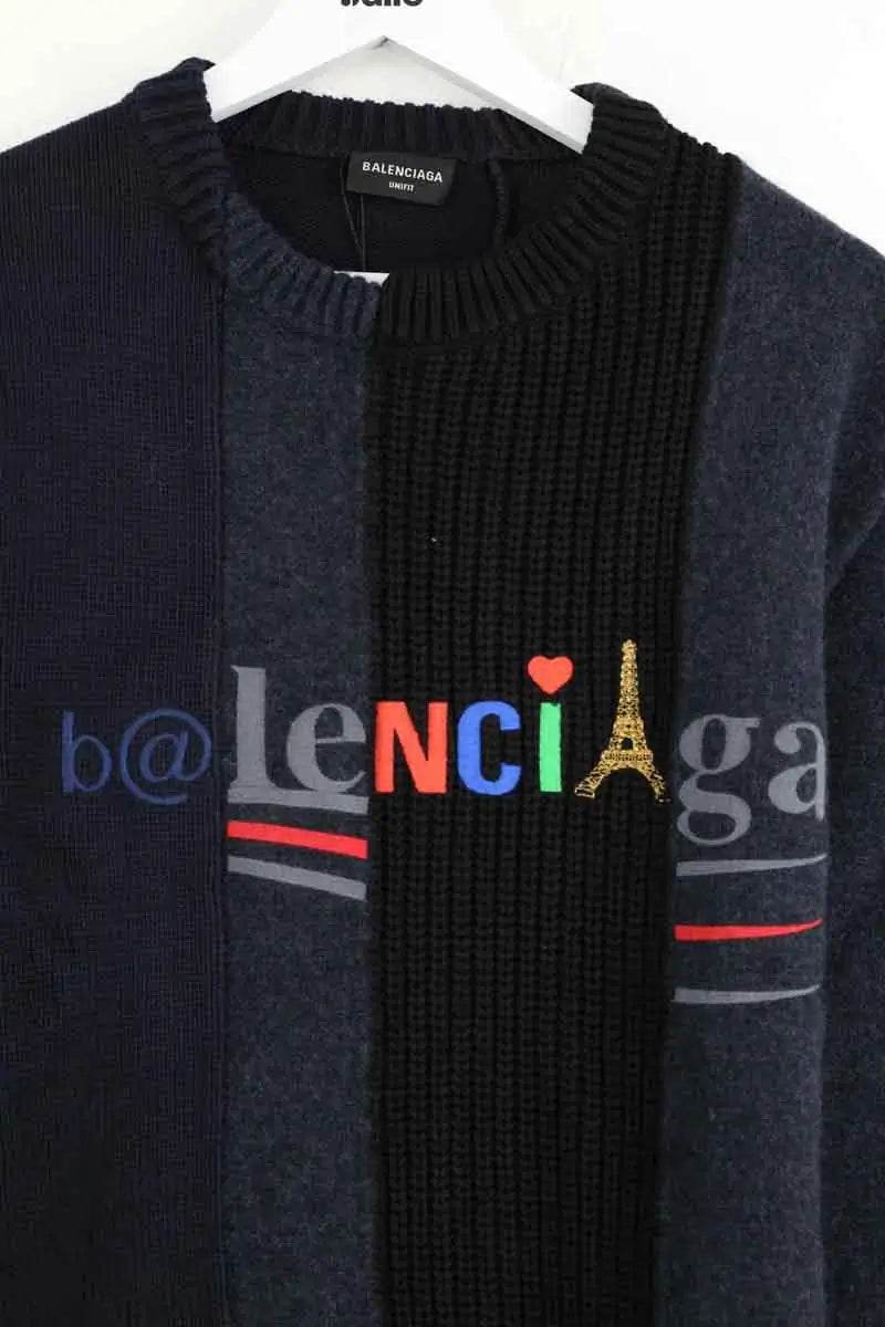 Pull Balenciaga Bleu en Laine