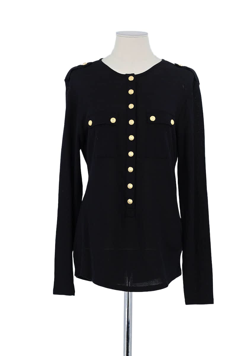Pull Balmain Noir en Laine, taille S - Seconde Main