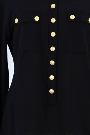 Pull Balmain Noir en Laine