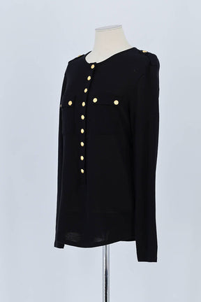 Pull Balmain Noir en Laine
