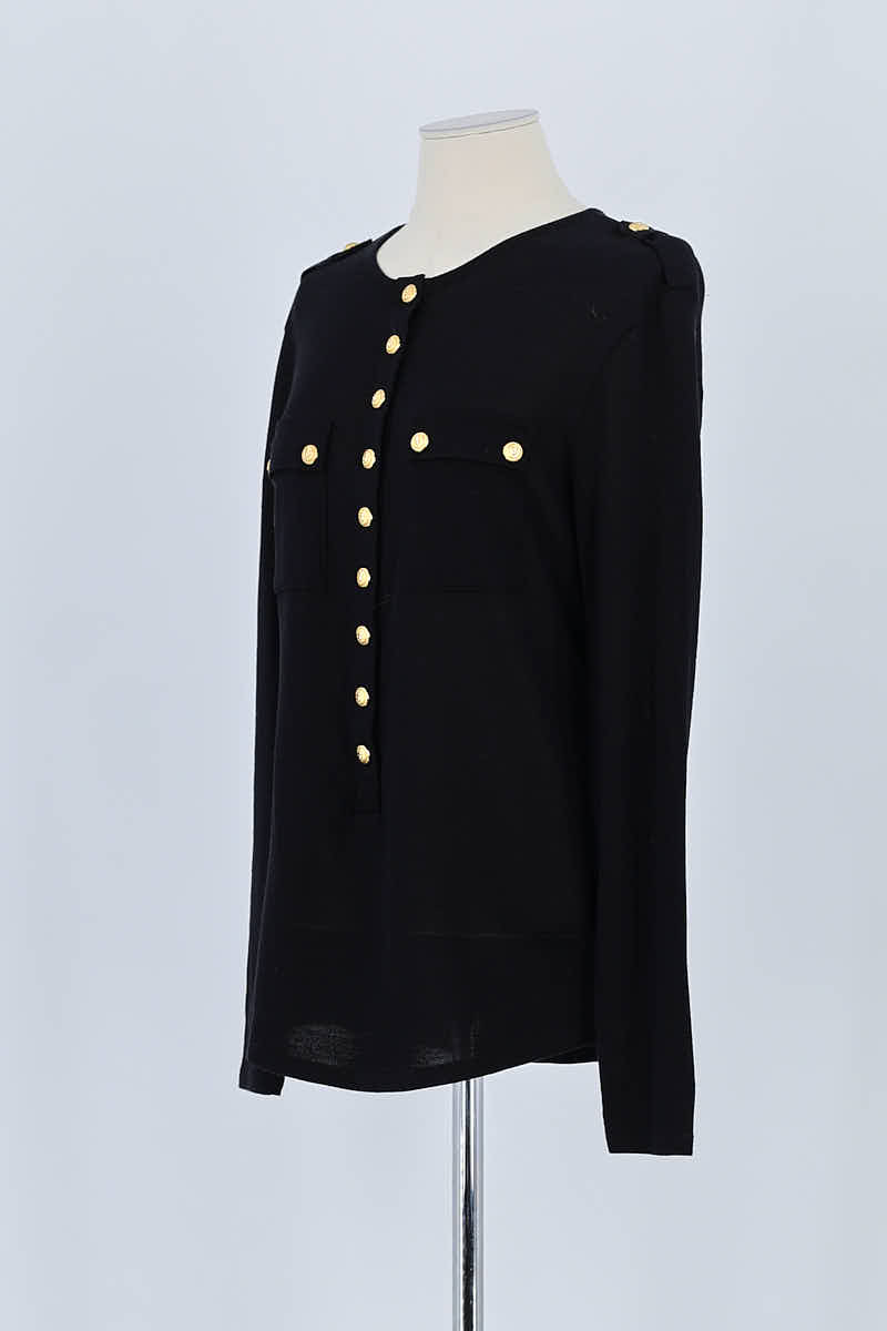 Pull Balmain Noir en Laine
