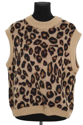 Pull Balzac Camel en Polyamide, taille L - Seconde Main