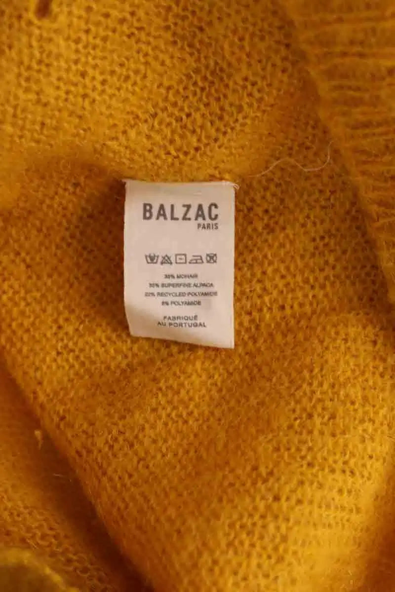 Pull Balzac Jaune en Synthétique