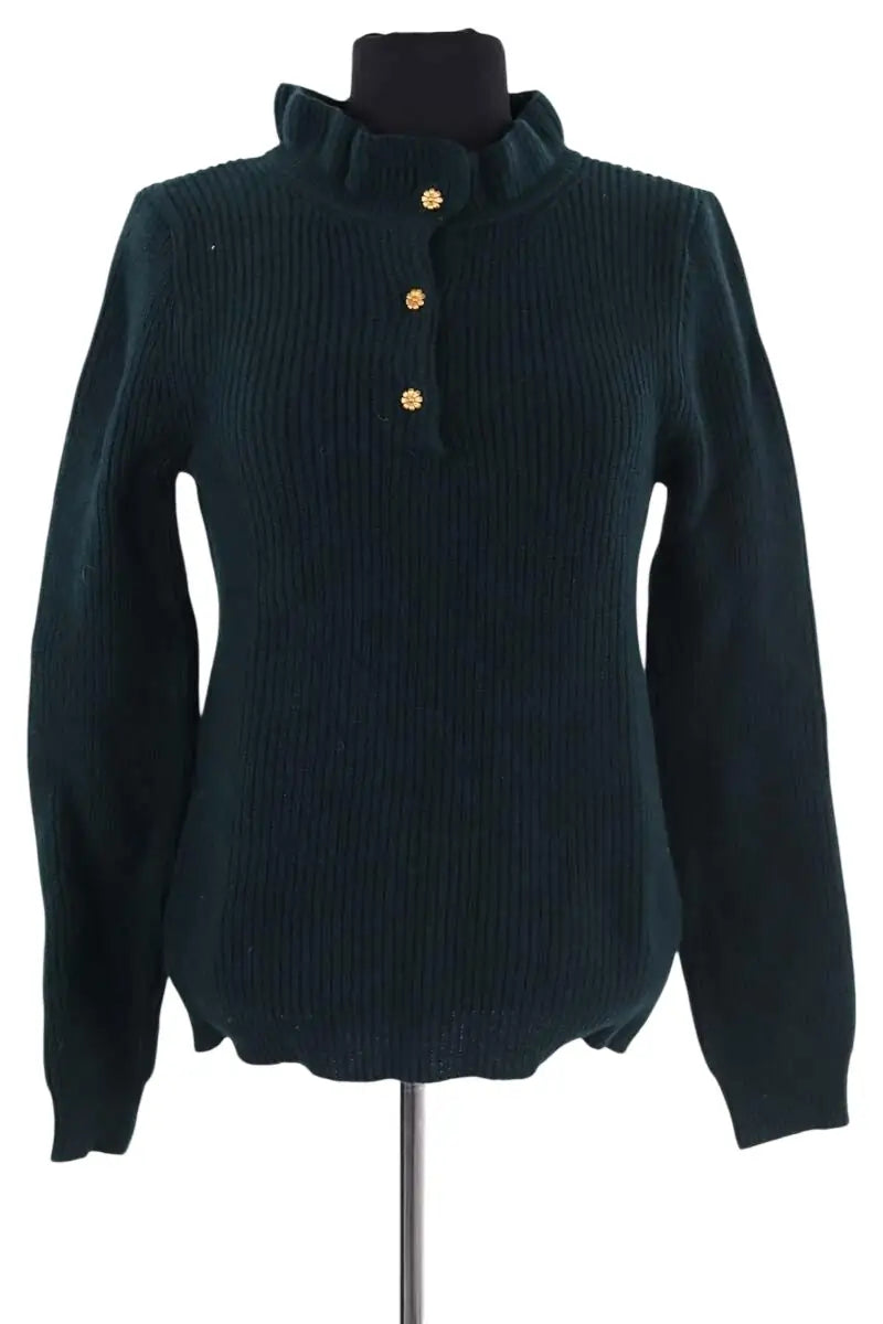 Pull Balzac Paula Vert en Laine, taille S - Seconde Main