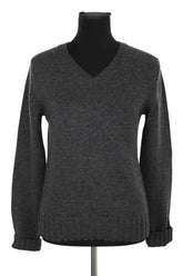 Pull Barbara Bui Anthracite en Laine, taille M - Seconde Main