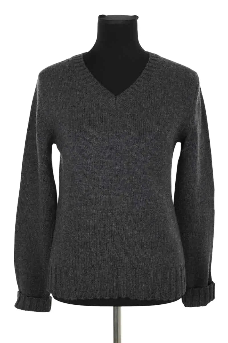Pull Barbara Bui Anthracite en Laine, taille M - Seconde Main