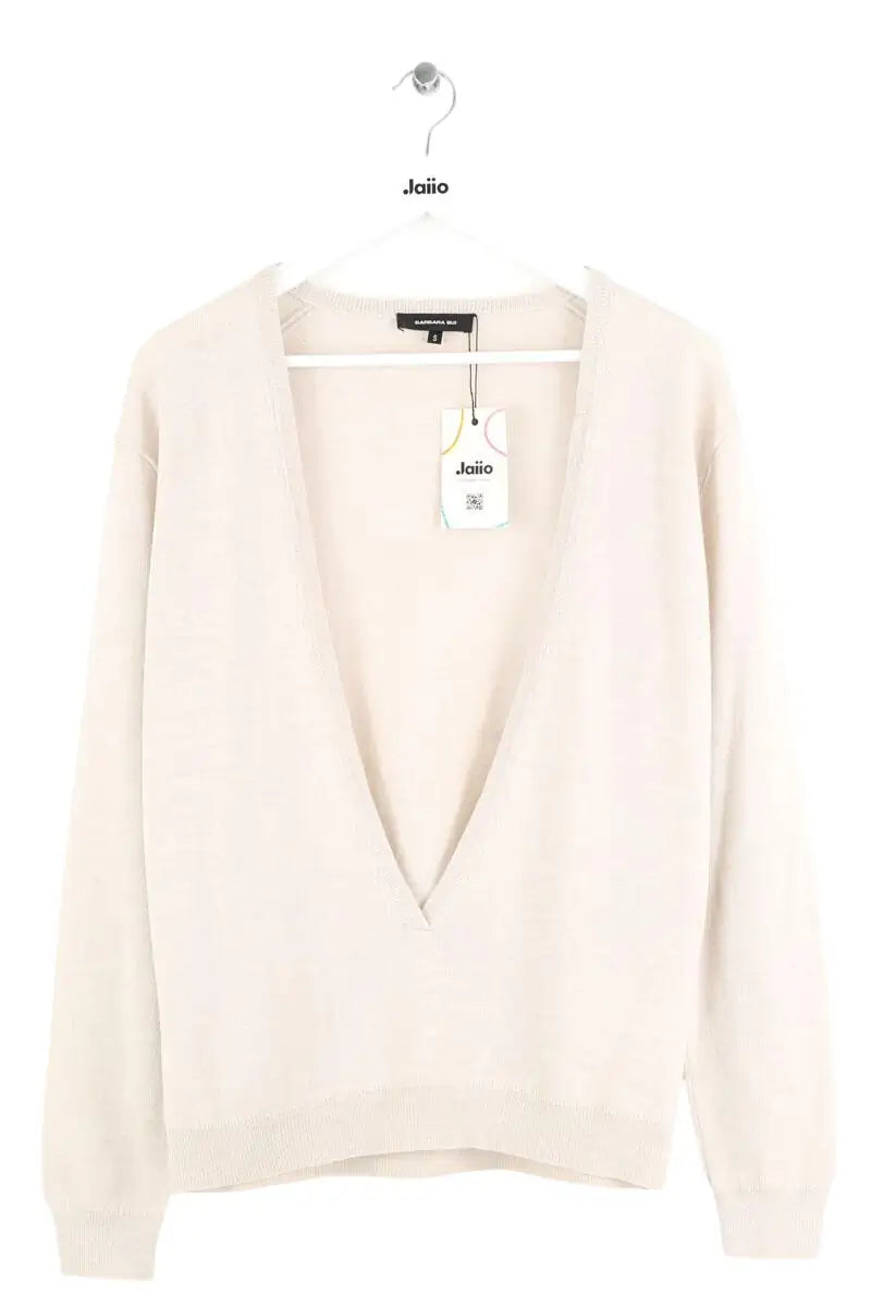 Pull Barbara Bui Ecru en Laine, taille S - Seconde Main