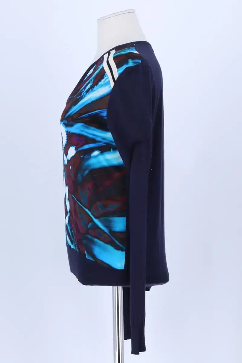 Pull Barbara Bui Marine en Soie