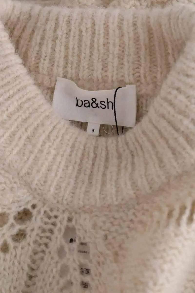 Pull Ba&Sh Beige en Laine