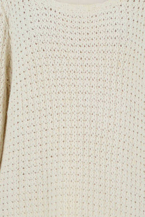 Pull Bash Beige en Laine