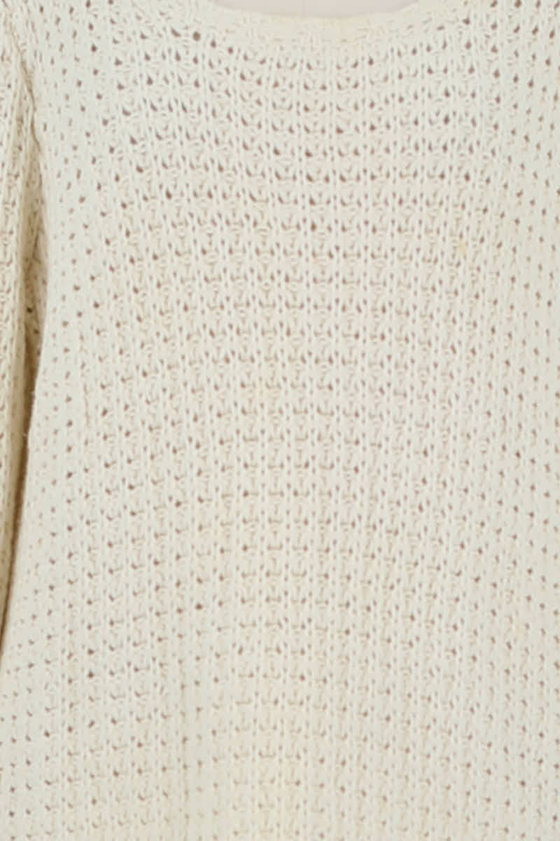 Pull Bash Beige en Laine
