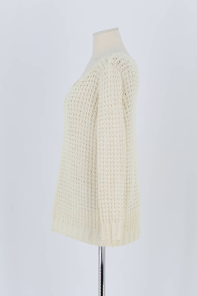 Pull Bash Beige en Laine