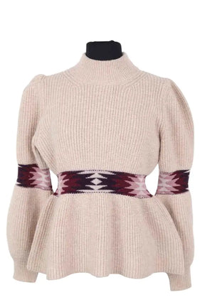 Pull Ba&Sh Beige en Laine, taille S - Seconde Main
