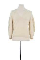 Pull Bash Beige en Laine, taille XS - Seconde Main