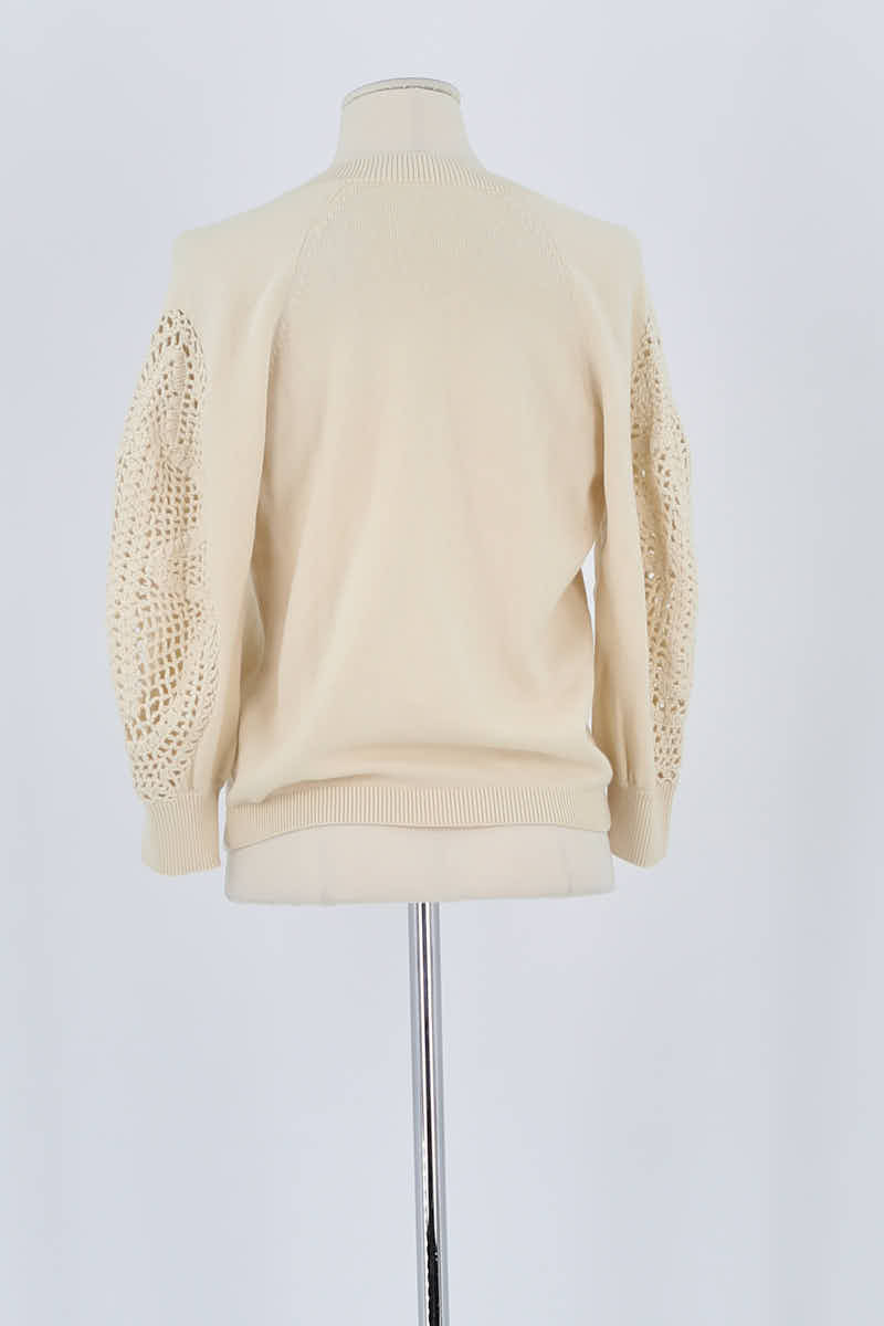 Pull Bash Beige en Laine
