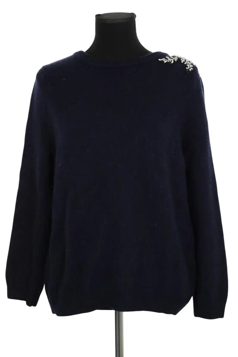 Pull Ba&Sh Bleu en Laine, taille L - Seconde Main