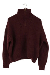 Pull Ba&Sh Bordeaux en Laine, taille M - Seconde Main