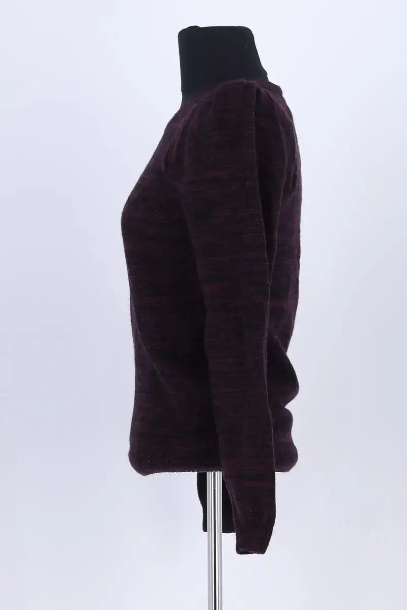Pull Ba&Sh Bordeaux en Laine
