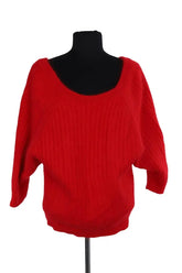 Pull Ba&Sh Dalton Rouge en Laine, taille XS - Seconde Main