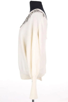 Pull Ba&Sh Ecru en Laine
