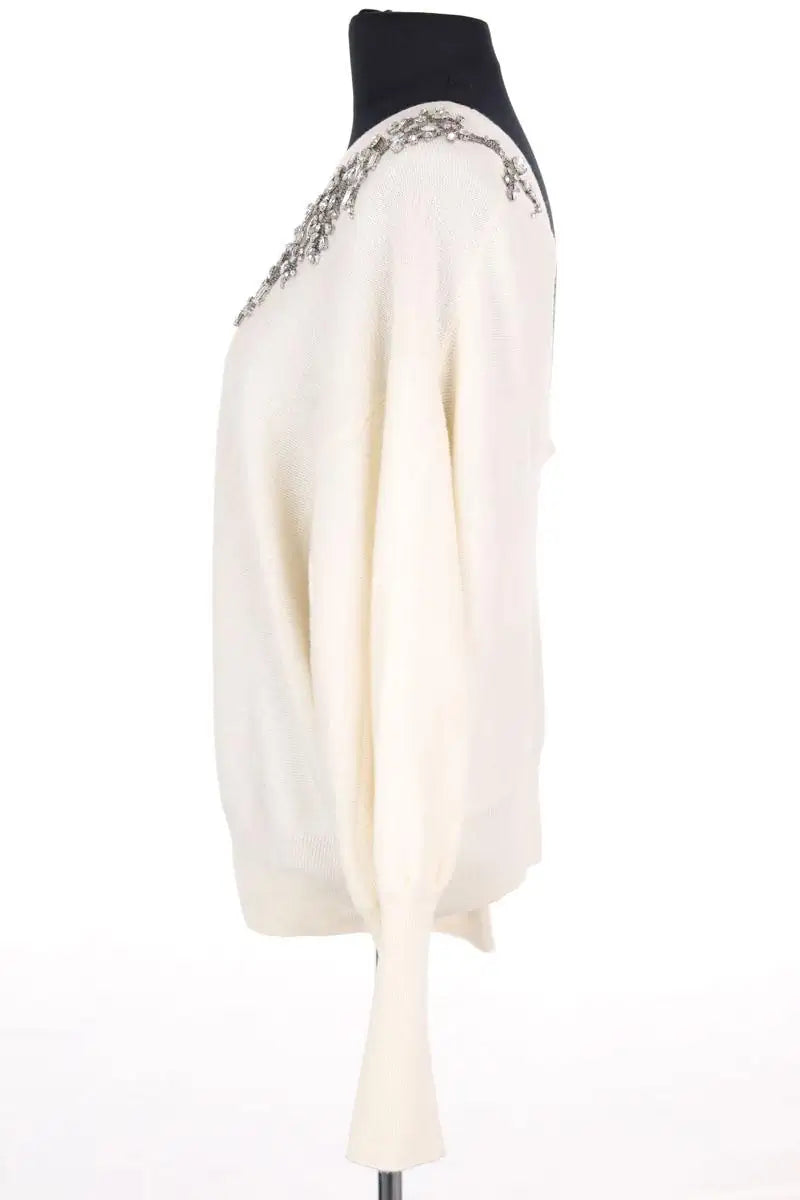 Pull Ba&Sh Ecru en Laine