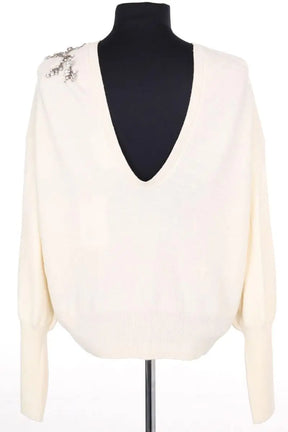 Pull Ba&Sh Ecru en Laine