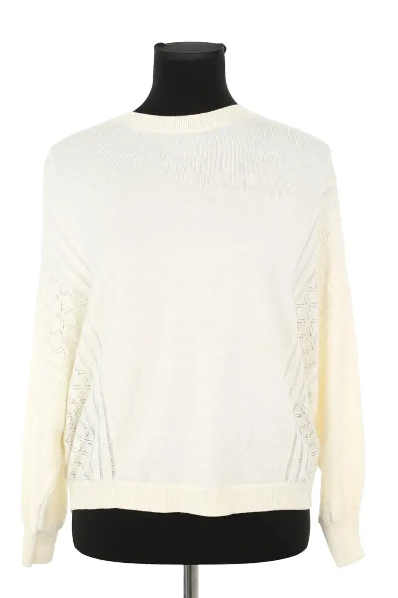 Pull Ba&Sh Ecru en Laine, taille XS - Seconde Main