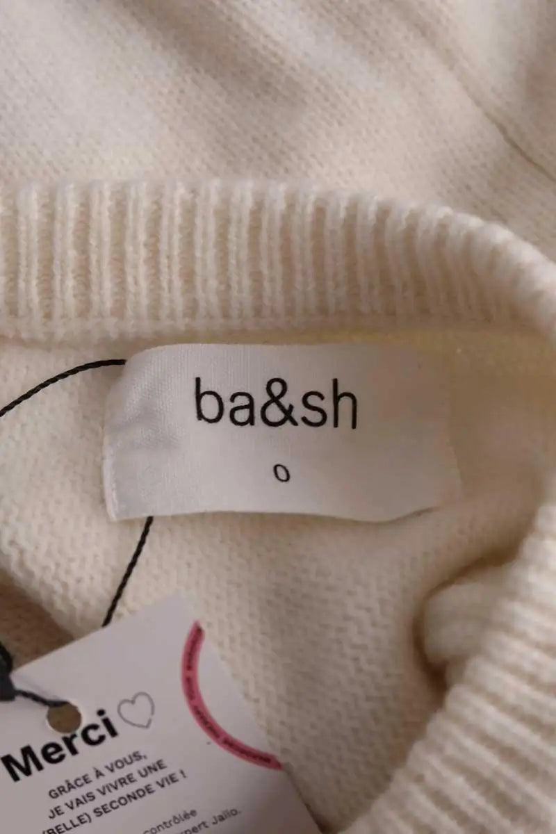 Pull Ba&Sh Ecru en Laine